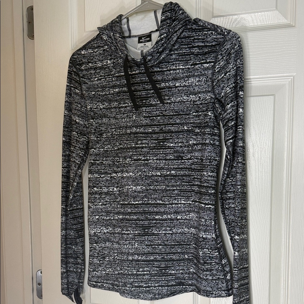 Black & Gray Nike Pro Dry Fit Athletic Shirt